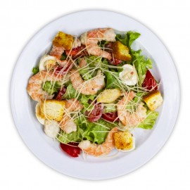 Салат Цезарь с креветкой